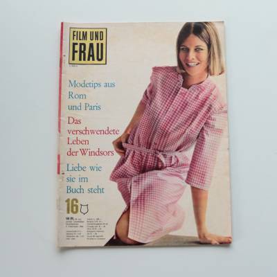 Vintage Zeitschrift Film und Frau Heft 16 von 1964 Illustrierte Mode Rarität 60er Film Nostalgie Magazin Windsor
