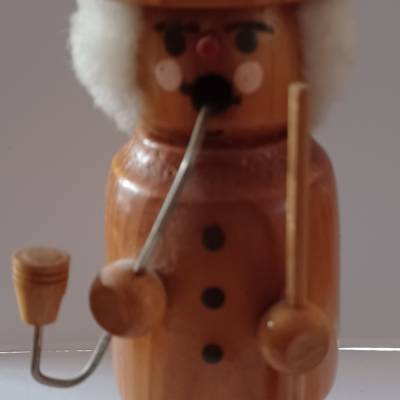 Vintage Räuchermännchen DDR – Handarbeit Erzgebirge, 16 cm Höhe