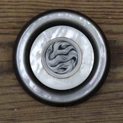 Brosche aus vintage Knöpfen
