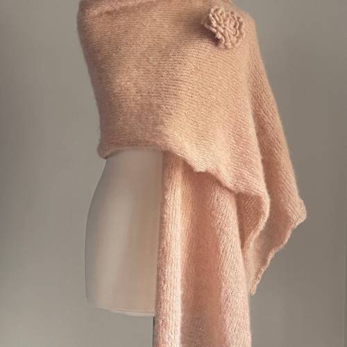 Braut Stola, Hochzeit, Rosa Sand, Tuch, Braut Umhang!