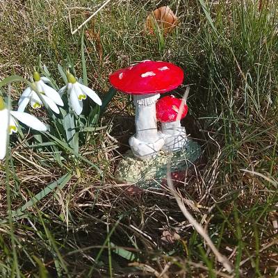 Handgemachte Keramik Fliegenpilze – Einzigartige Deko für Garten & Zuhause