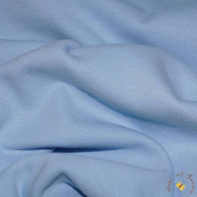 7,90 EUR/m Meterware Bündchenstoff glatt Baumwoll-Jersey hellblau 