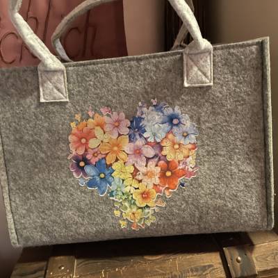 Filztasche Herz