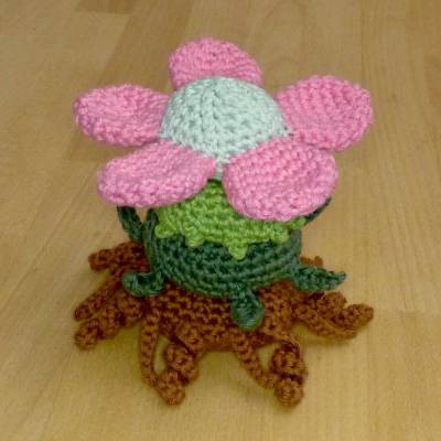 Häkelanleitung Steckspiel Blume, Stapelturm, Motorikspielzeug, pdf-Datei
