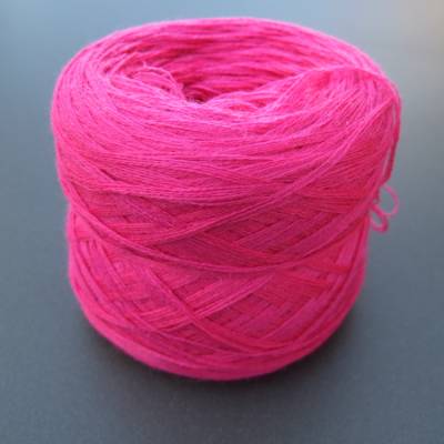 100% Schurwolle Merino extrafein Bobbel Uni Wolke 7 Pink 4-fädig