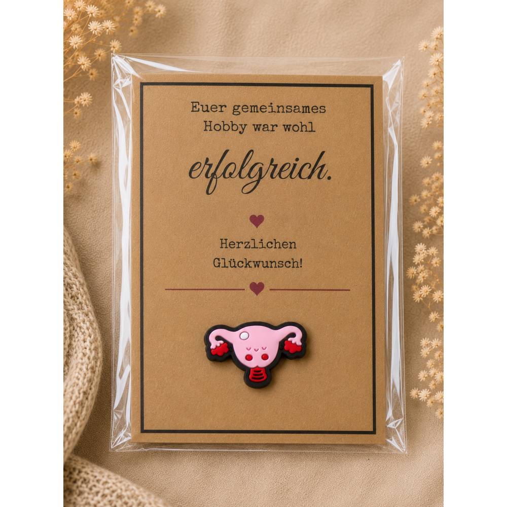 Glückwunschkarten zur Schwangerschaft & Geburt mit Glücksbringer verschiedene Designs Bild 1