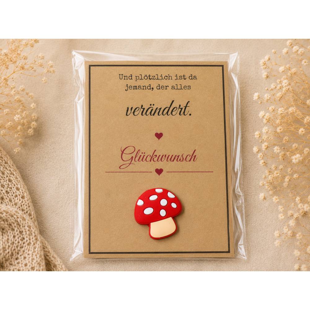 Glückwunschkarten zur Schwangerschaft & Geburt mit Glücksbringer verschiedene Designs Bild 7