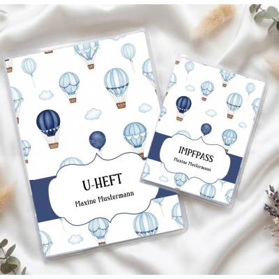 Schutzhülle für U-Heft l Impfpass l SET l  BLAU ID 0652