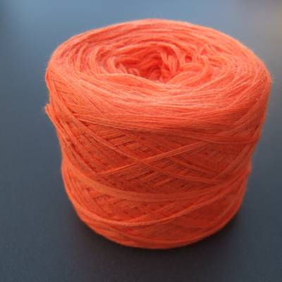 100% Schurwolle Merino extrafein Bobbel Uni Wolke 7 Neon Orange 4-fädig
