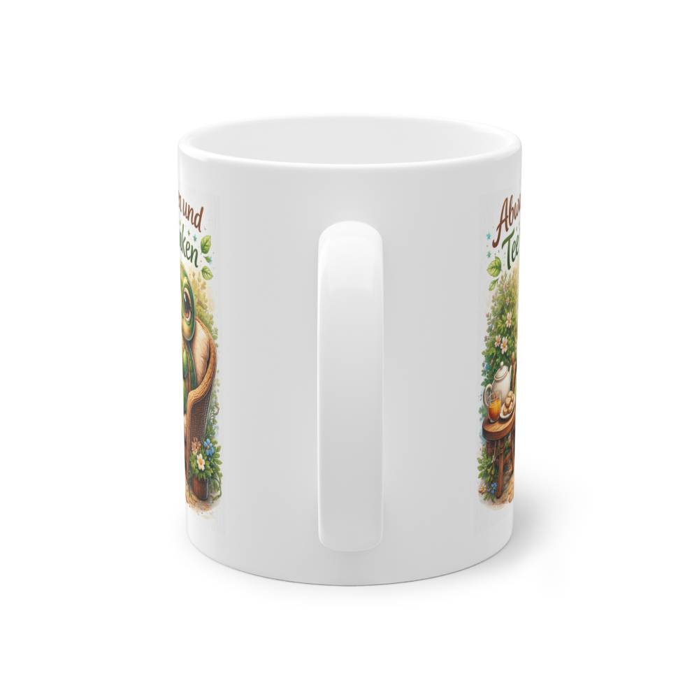 Abwarten und Tee trinken - Tasse lustig Tee Spruch Geschenk Kollegin Büro Schildkröte Bild 3