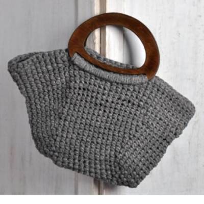 Graue Tasche häkeln – Anleitung als PDF Download | Karlems Lädchen
