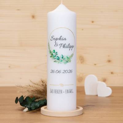 Hochzeitskerze Blumenwiese - individuelle Fertigung - Für die Hochzeit - Traukerze