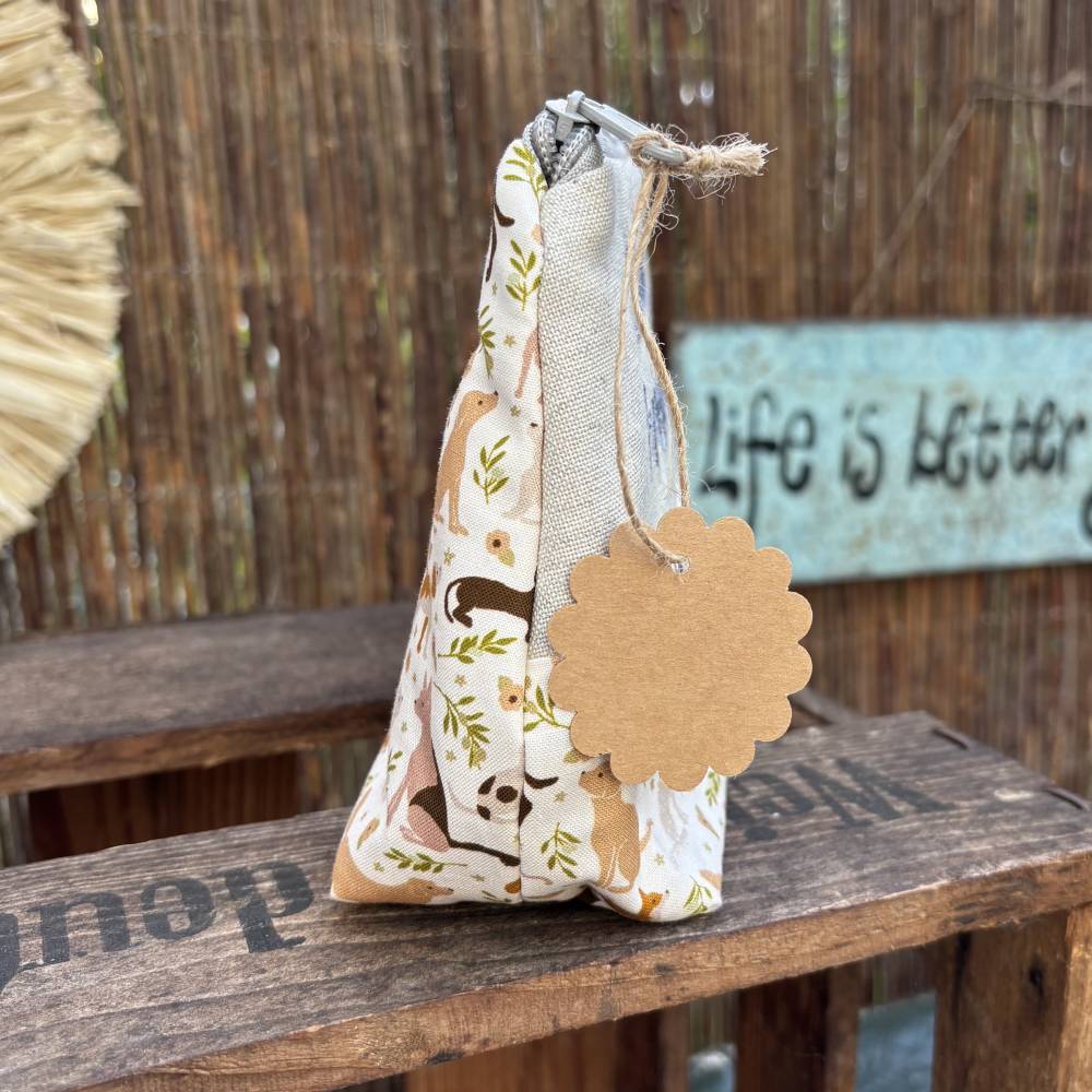 Hundefreundin Utensilienbeutel // Kosmetiktasche // Geschenk // Täschchen Bild 3