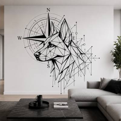 Geometrischer Hund SVG Datei | Polygon Hund Laserdatei | PNG PDF Download | Cricut xTool Vorlage