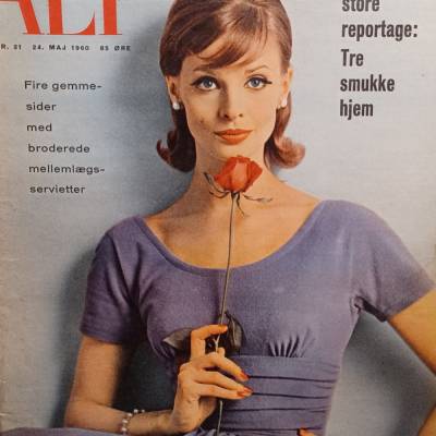 Zeitschrift  -   Alt for damerne   Nr. 21    24. Mai  1960   Dänemark dänisch