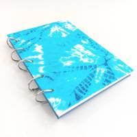Binderinge, Spiralbuch, DIN A5, blau, Büttenpapier