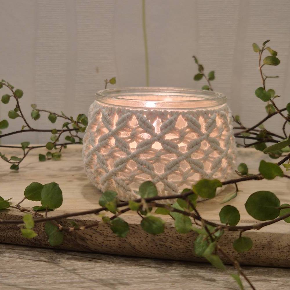 windlicht teelicht Vasen Hochzeit Vintage Tischdeko Spitze Salbei Deko Geburtstag SET 5-Teilig Holzkiste Garten wasserdicht —