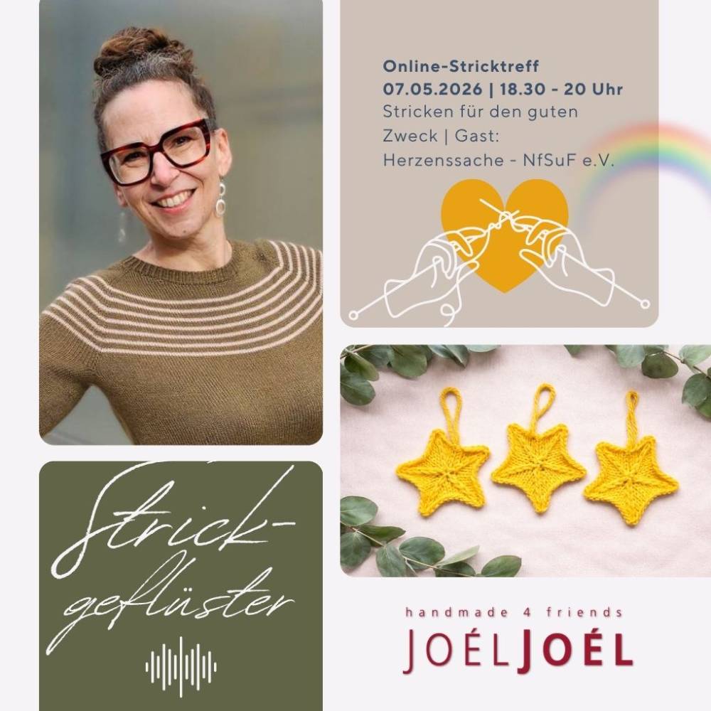 Strickgeflüster: Stricken für Sternenkinder - mit Kristin von Joél Joél Online-Strickevent im Mai | mit Special Guest Bild 1