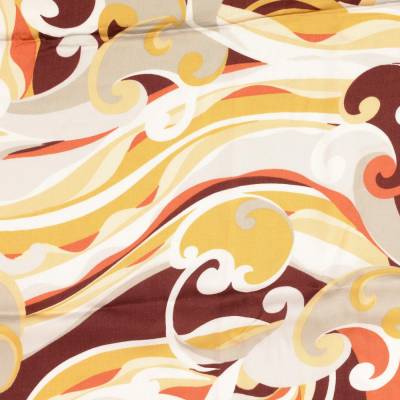 Viskose Satin leichter Frühjahrs-/ Sommerstoff  Justina  creme-braun (1m/14,-€)