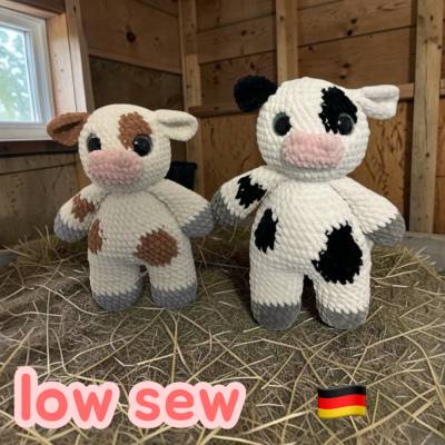 Häkelanleitung Amigurumi Kuh Kuscheltier PDF Anleitung deutsch