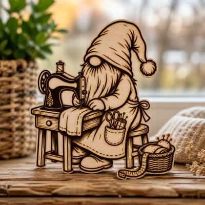  Näh Wichtel SVG Datei | Schneider Gnom Laserdatei | PNG PDF Download | Cricut xTool Vorlage