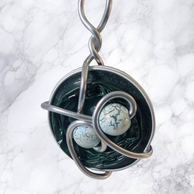 Upcycling Anhänger aus Nespresso Kapseln – handgemachtes Unikat