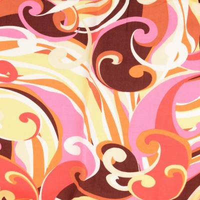 Viskose Satin leichter Frühjahrs-/ Sommerstoff  Justina  rot-pink Töne (1m/14,-€)