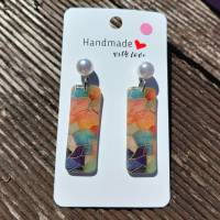 Ohrring im Kirchenfenster-Look – Farbenfroh & edel mit 18k Edelstahl
