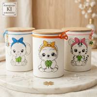 Stickdateien Glückstiere: 35 Kawaii Tiermotive & ITH Anhänger ab 10x10 cm – made by Vina