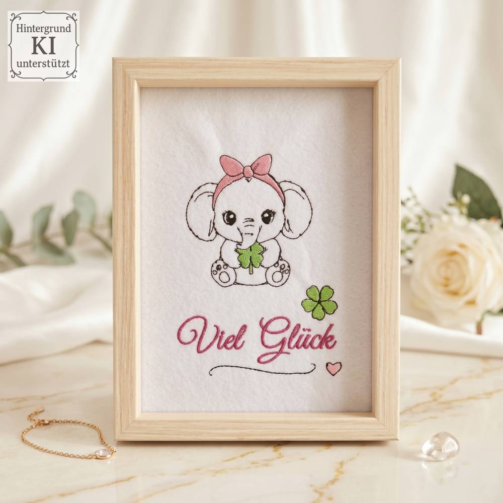 Stickdateien Glückstiere: 35 Kawaii Tiermotive & ITH Anhänger ab 10x10 cm – made by Vina Bild 10