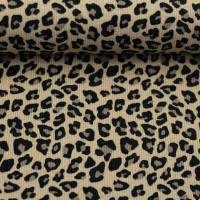 Baumwoll Ripp-Jersey Leonore Leoprint von Swafing
