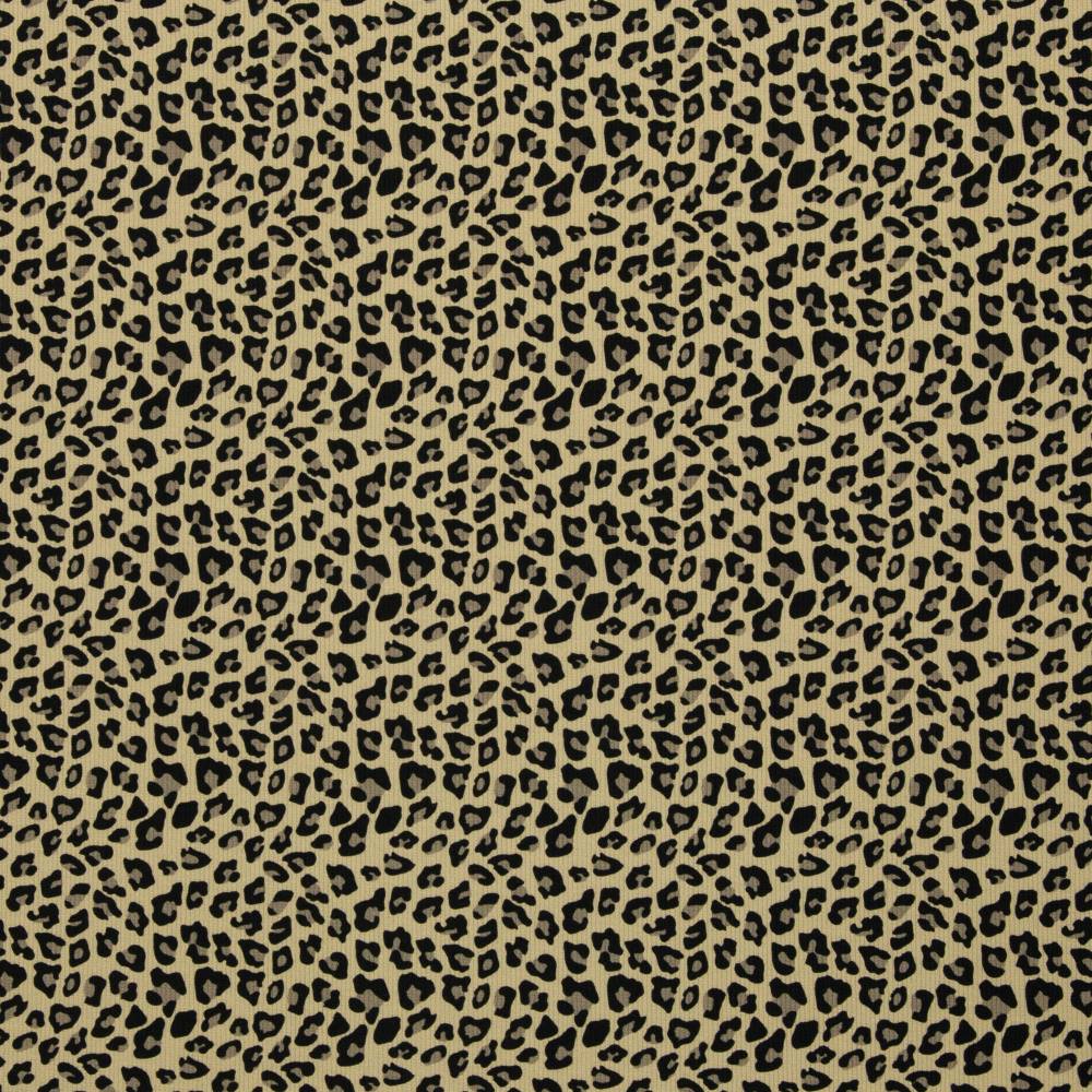 Baumwoll Ripp-Jersey Leonore Leoprint von Swafing Bild 2