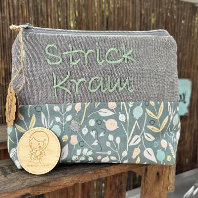 Strickkram Tasche XL – Perfekte Aufbewahrung für Wolle & Stricknadeln unterwegs