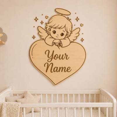  Engel Herz SVG Datei | Babyzimmer Laserdatei | PNG PDF Download | Cricut xTool Glowforge Vorlage