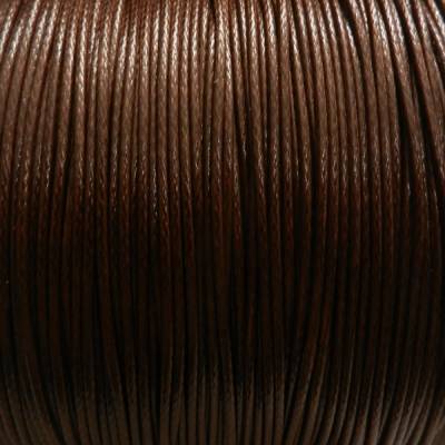 10 m Baumwollband gewachst 1.5 mm braun Kordel Schnur B2-1011