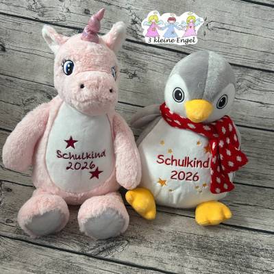 Kuschelweiche Kuscheltiere nach Wunsch bestickt