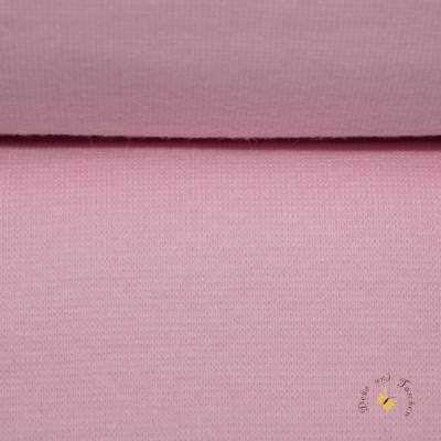 7,90 EUR/m Meterware Bündchenstoff glatt Baumwoll-Jersey rosa
