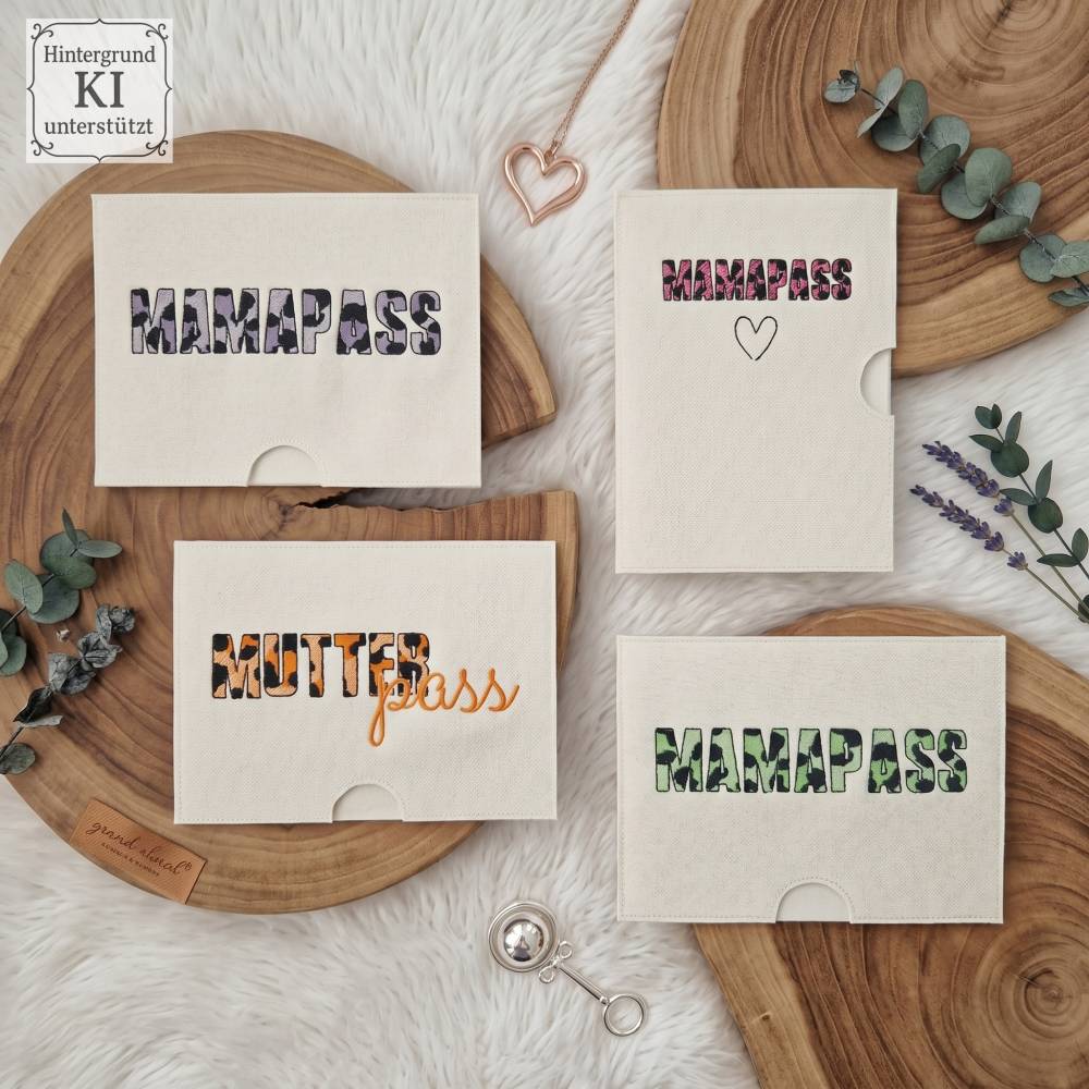ITH Mutterpasshülle Leo – 14 Stickmotive, 34 Dateien, 3 Größen ab 20x30 Rahmen – Vina Stickdateien Bild 7