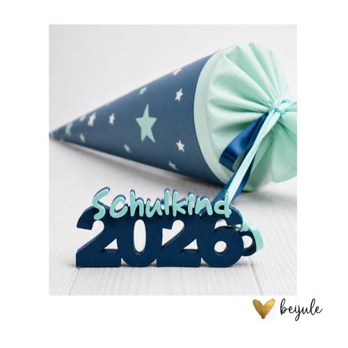 Anhänger Schulkind 2026- 3D Druck - Farben individualisierbar