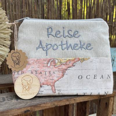 Große Reise-Apotheke  // Notfalltasche // Kulturbeutel // Universaltasche // Reiseapotheke XL