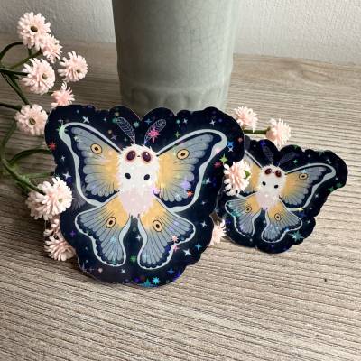 Glowing Moth Sticker