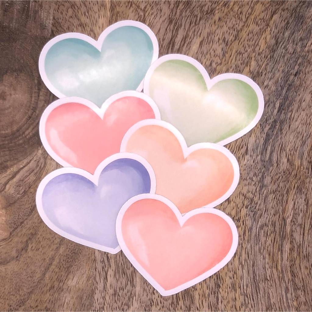 Baker Ross Regenbogen-Herz Filzsticker – 210 Stück – 3 Größen (15–45 Mm) – 7 Farben – Für Basteln, Scrapbooking & Valentinstag – Selbstklebend
