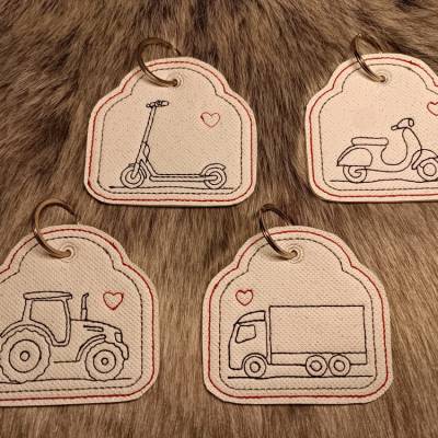 Schlüsselanhänger Roller Mofa Traktor LKW