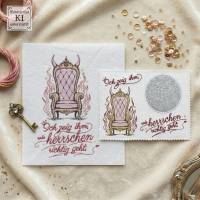 Stickdateien Herrscher Thron: 8 Dark Fantasy Motive ab 10x10 Rahmen – Vina