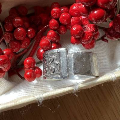 Vintage Besteckring aus Gabel – Handgefertigtes Unikat – Upcycling Schmuck Boho Edelstahl Größe 19