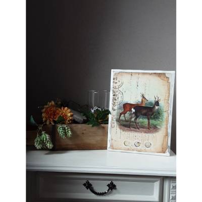 Holzbild Shabby Chic handgemacht 