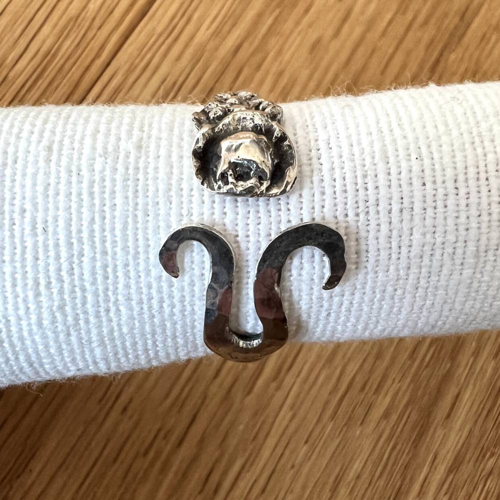 Vintage Besteckring aus 800 Silber – handgefertigt – Unikat – Upcycling Bild 3