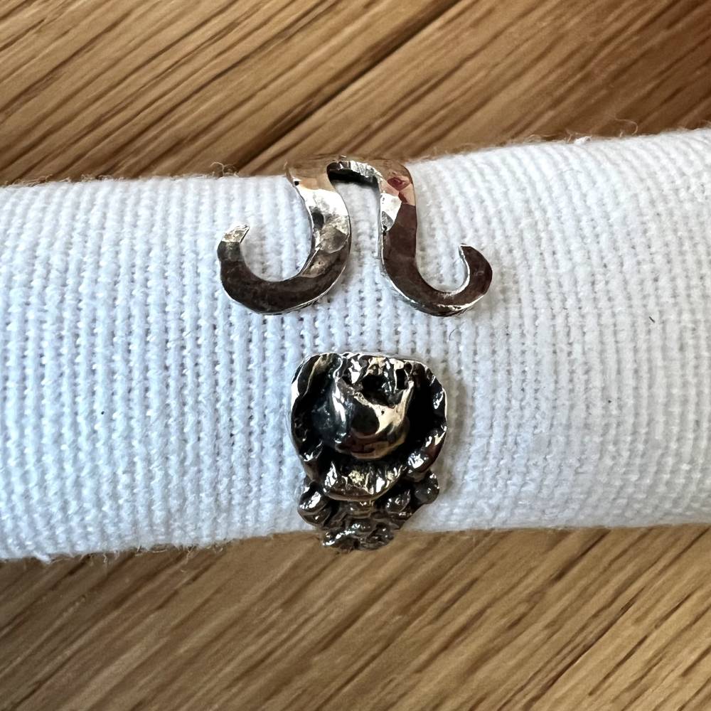 Vintage Besteckring aus 800 Silber – handgefertigt – Unikat – Upcycling Bild 4