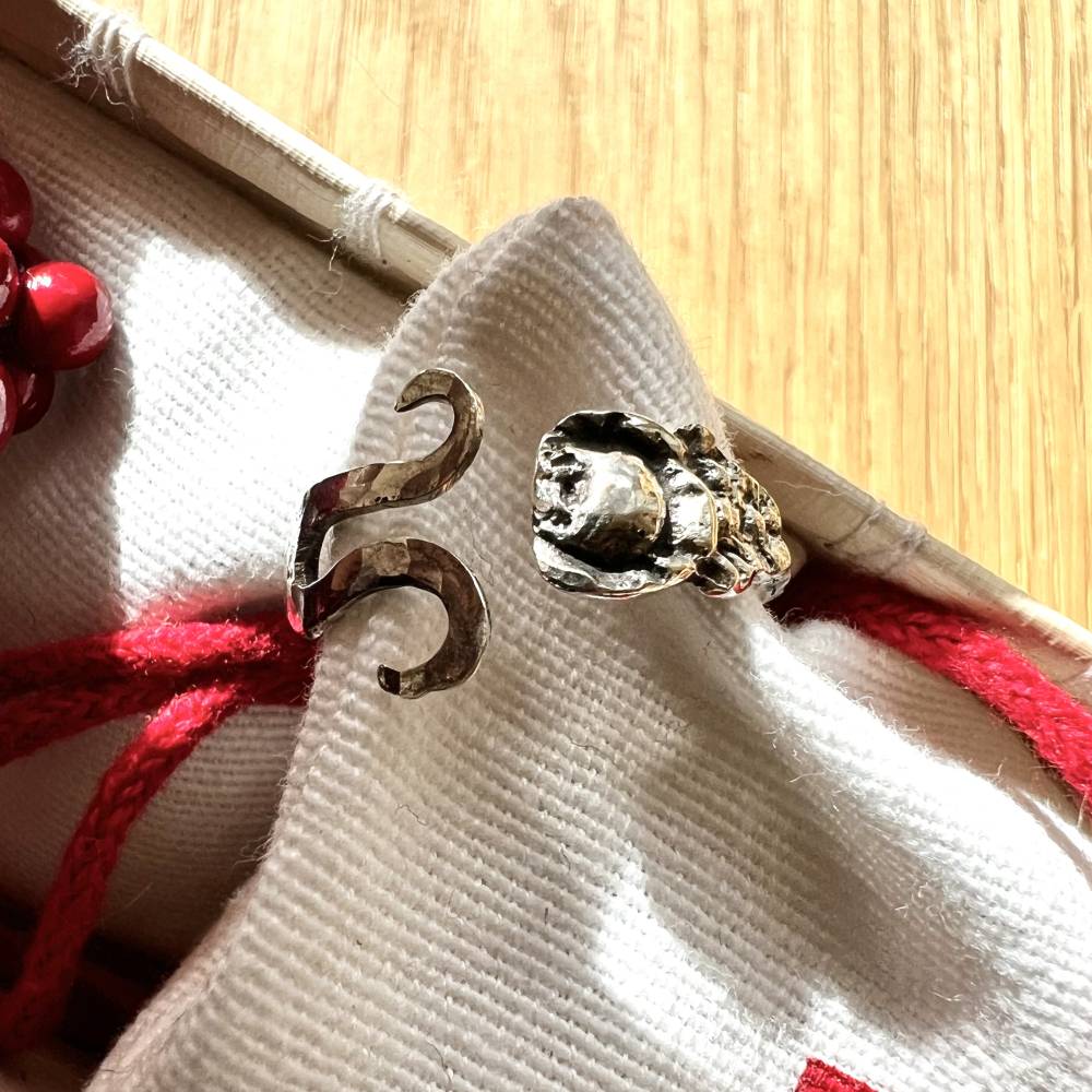 Vintage Besteckring aus 800 Silber – handgefertigt – Unikat – Upcycling Bild 7