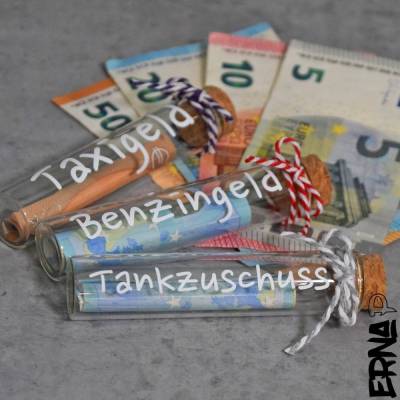 Geldgeschenk zum Tanken, als Zuschuss oder Dankeschön 